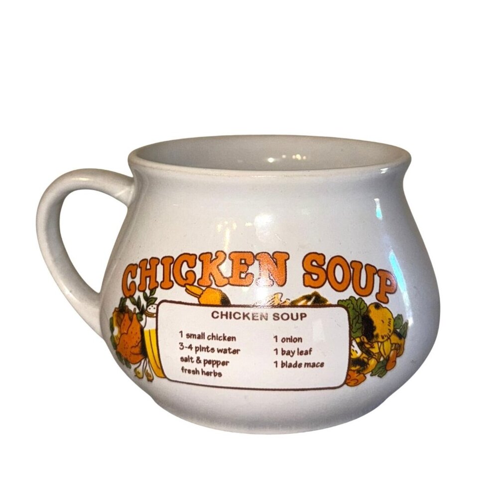 Chicken Soup Recipe Mug By DDI 10 Oz Capacity White Ceramic Dishwasher & Microwa